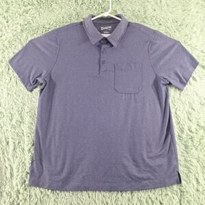 Duluth Trading Polo Standard Fit Blue Heather Mens Large